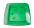 PLASTILANIA - PRATO PEQUENO SQUARE VERDE ESCURO - CX.40X10UN