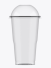 PLASTILANIA - COPO 250ML CRYSTAL BELLO C/TAMPA BOLHA - CX 16X20UN